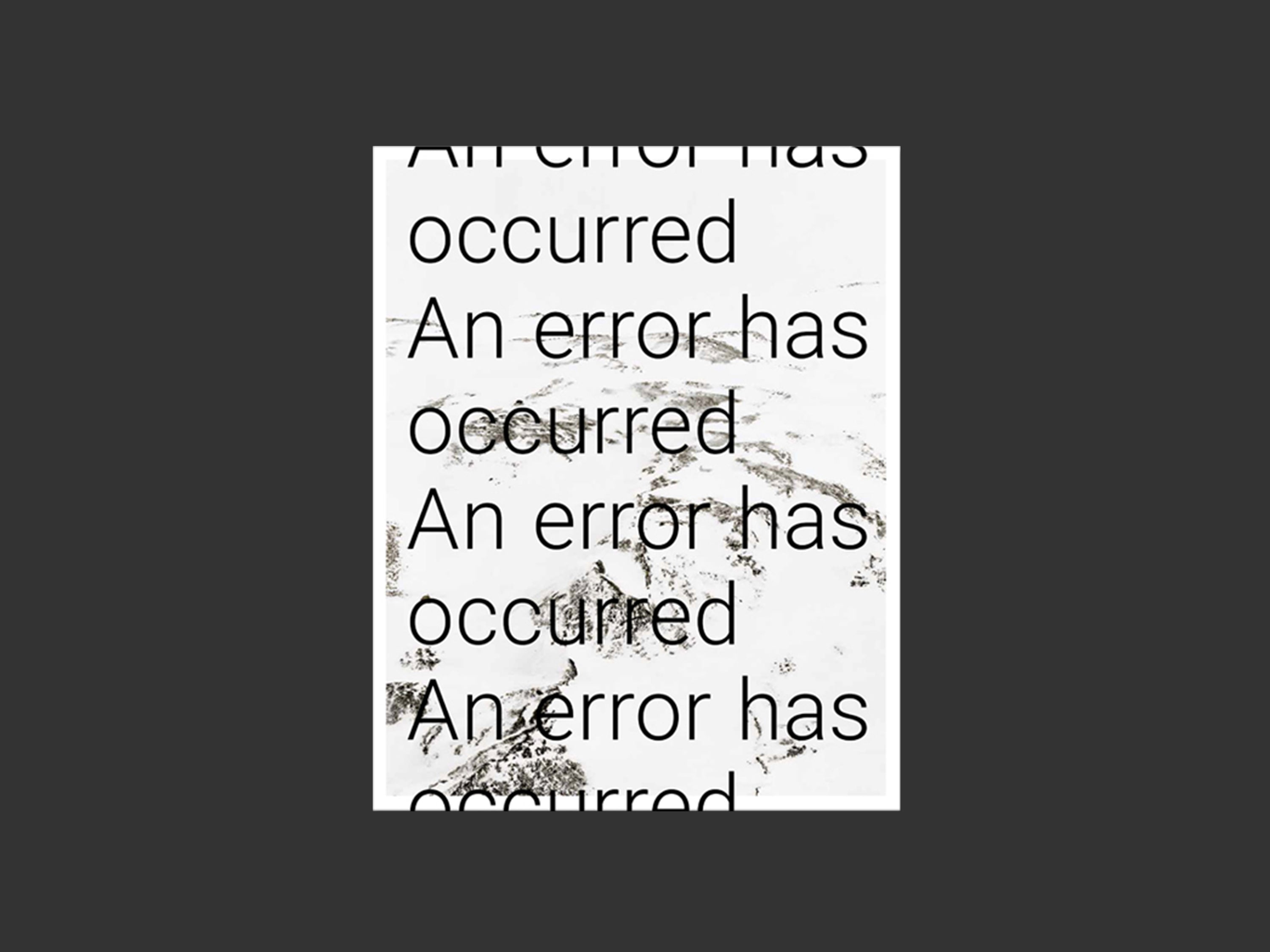 An error has occurred Rohan Hutchinson