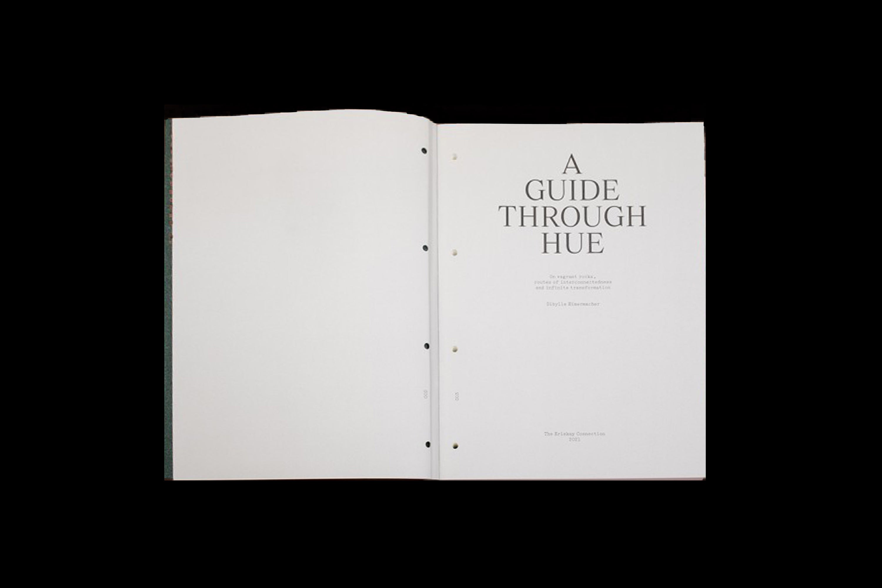 A GUIDE THROUGH HUE - Sibylle Eimermacher