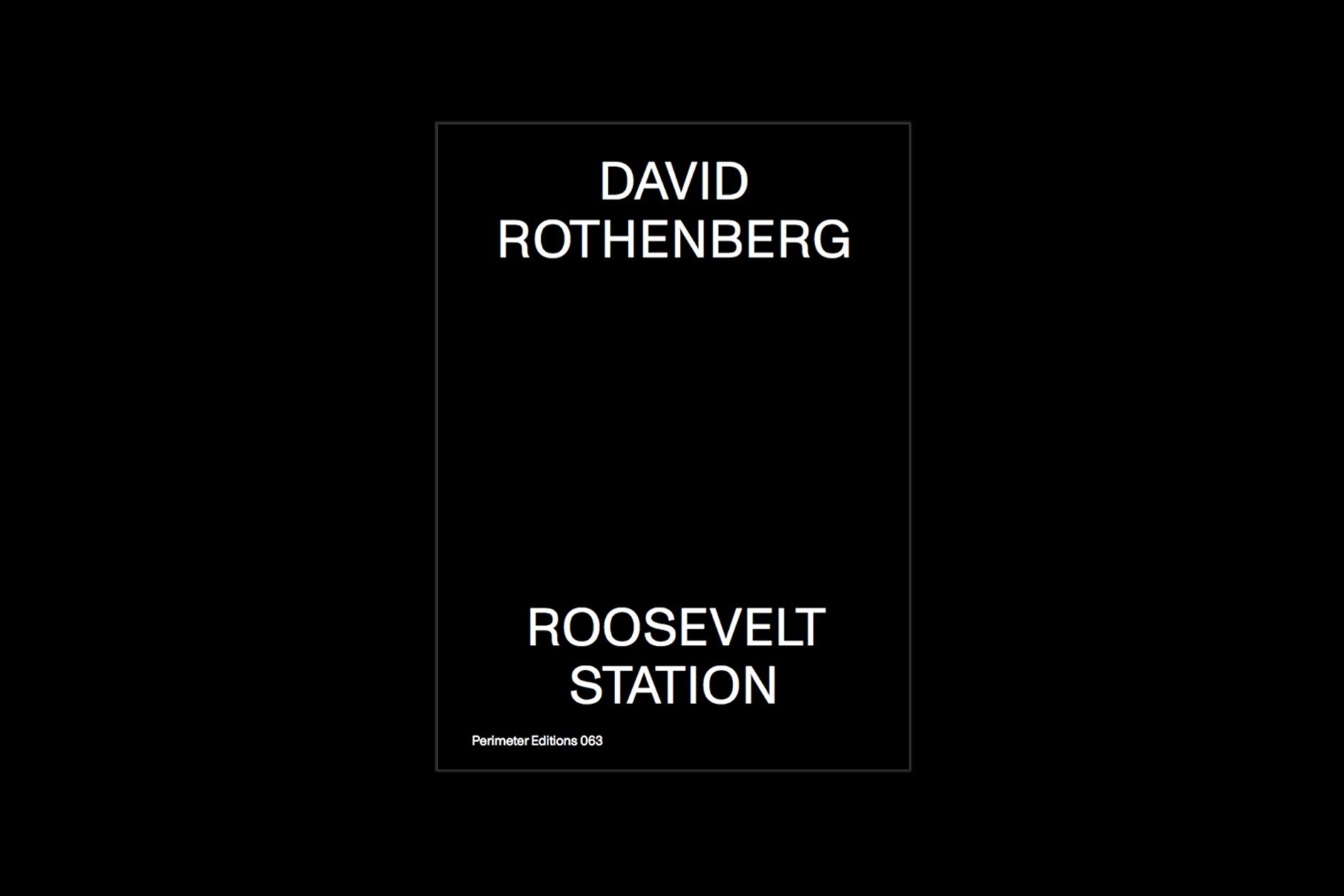 Roosevelt Station - David Rothenberg